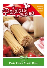 La copertina del ricettario del Lazio de Il pastaio in cucina, collana di ricettari per produttori di pasta